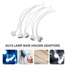 10Stk Gu10 Lampenfassung Weiß Keramik Sockel Hitzebeständig Mit Kabel