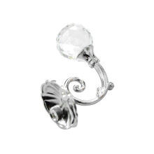 2Paires Crochets Rideaux Argent Acier Zinc Haute Résistance