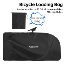 Borsa da viaggio leggera e impermeabile per biciclette MTB da 27,5” e bici da strada 700C