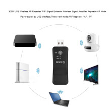 Mini 300M USB Wireless Repeater Signal Amplifier AP WiFi Adapter, Black