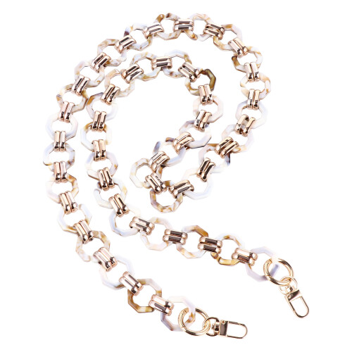 Light Yellow Resin Bag DIY Chain Durable Handbag Strap Accessory