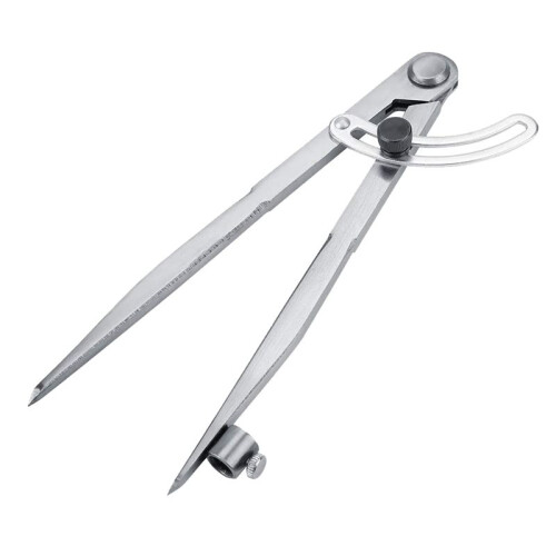 200mm Drawing Wing Leather DIY Adjustable Creaser Wing Divider,Rotating  Tool Leathercraft Compasse
