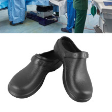 Man Woman Work Shoes Black 42 Slipless EVA Plastic