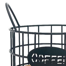 Support de Dosettes de Café, Conteneurs de Dosettes de Café, Accessoires de Bar à Café, Panier de Dosettes de Café en MéTal, Organisateur pour