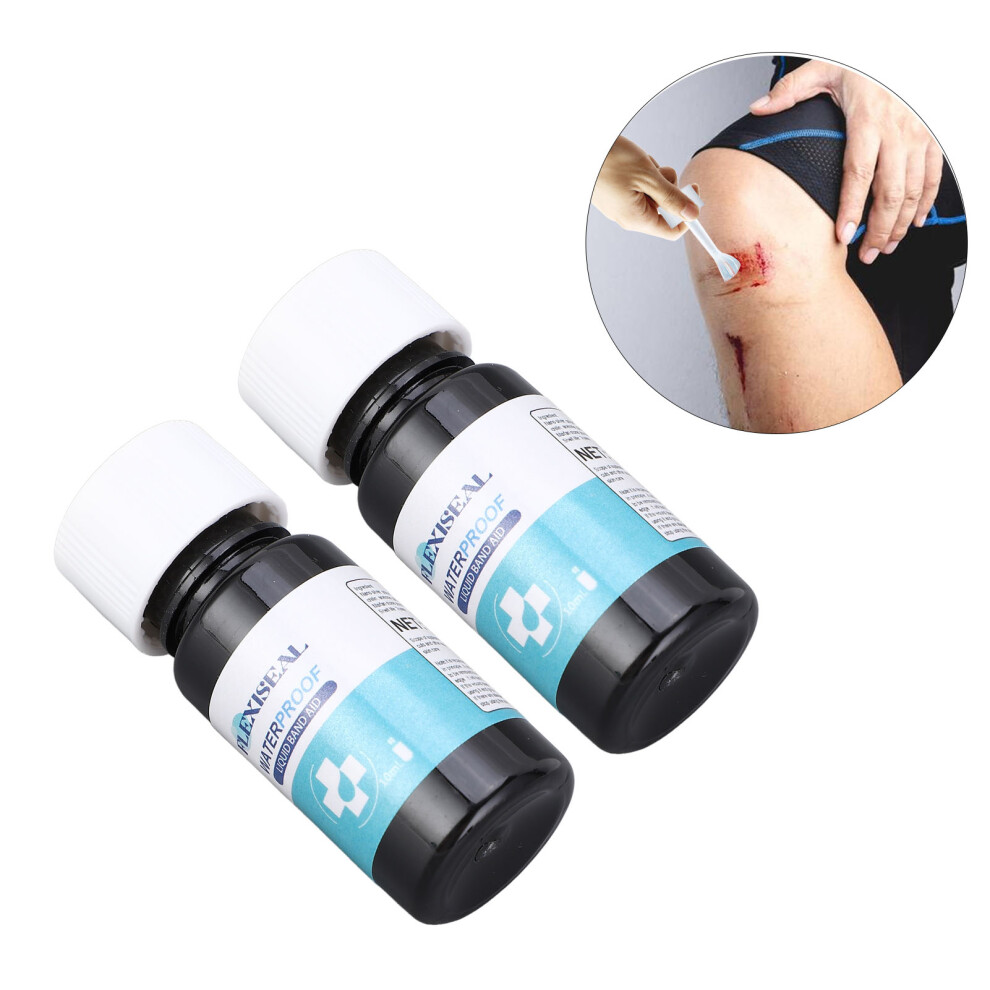 2Pcs 10ml Waterproof Liquid Bandage Portable Emergency Wound Care