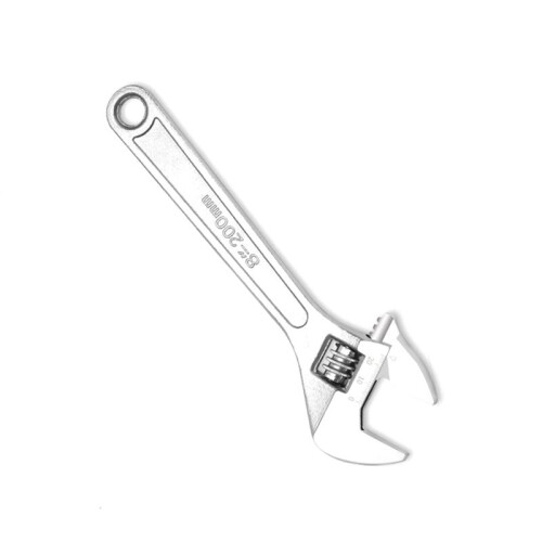 8inch Adjustable Wrench Large Openin Long Handle Universal Spanner Carbon Steel Mechanical Workshop Hand Repair Tools 1