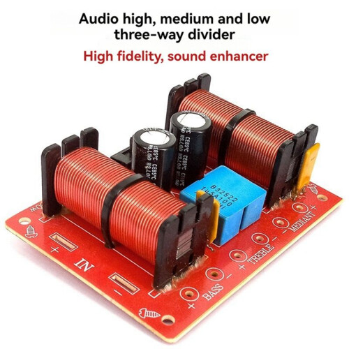 For HiFi High Fidelity Home Speaker Crossover 3-Way Frequency Divider for Audio System 1