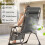 Outsunny Outsunny Zero Gravity Chairs Set of 2 with Cup Holder, Headrest, Dark Grey 8