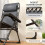 Outsunny Outsunny Zero Gravity Chairs Set of 2 with Cup Holder, Headrest, Dark Grey 9