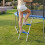 SPORTNOW Trampoline Ladder, 2-Steps with Horizontal Wide Steps 7