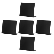 5St Mini Krijtbord Tafelbord Zwart PVC Memo Bord Voor Berichten