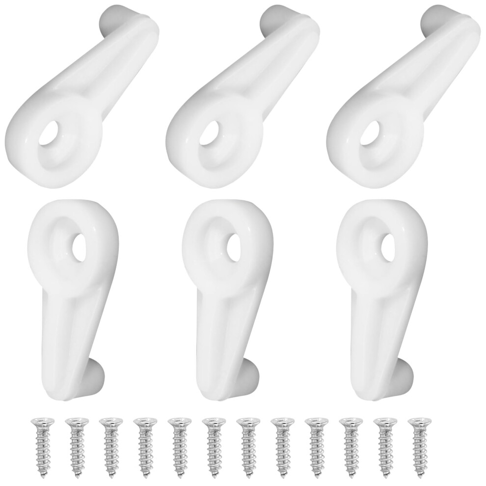 60 Pcs Glass Retainer Clips Kit With Screws, White Mirror Fixing Clips For Secure Glass Mounting In Doors And Cabinets 9092120904604