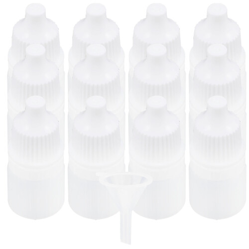 12 Unidades Frascos Plásticos Com Conta-Gotas Espremíveis 3 Ml