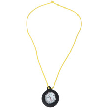 relógio redondo de enfermeiro em silicone preto com pulseira colorida