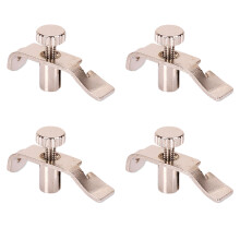 4Pièces Accordeurs Erhu En Acier Inoxydable Argent, Accessoires Précis