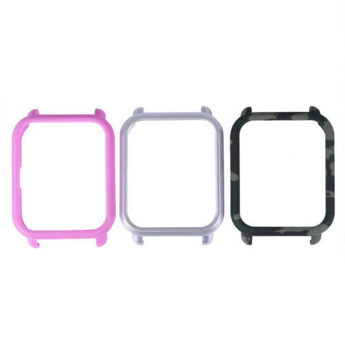 3Pcs Watch Cover Case Assorted Color Durable Protective Frame Cover 2