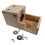 Conjunto De Casa De Madeira Natural Para Hamster Com Acessórios 1