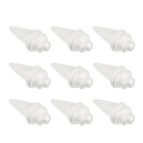 20 Pcs Ice Cream Shape Foam Painting Models DIY 1
