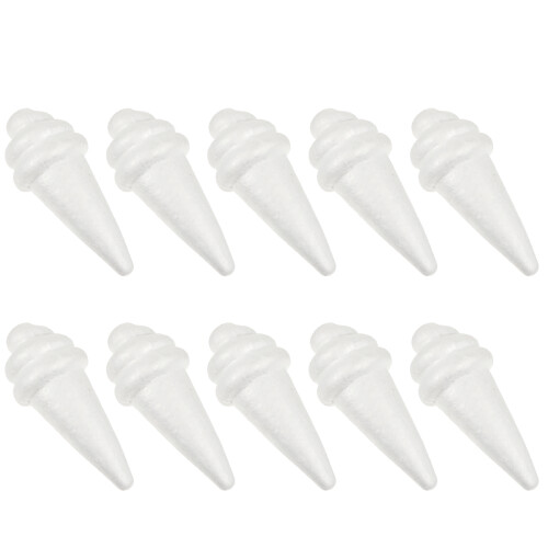 20 Pcs Ice Cream Shape Foam Painting Models DIY 2