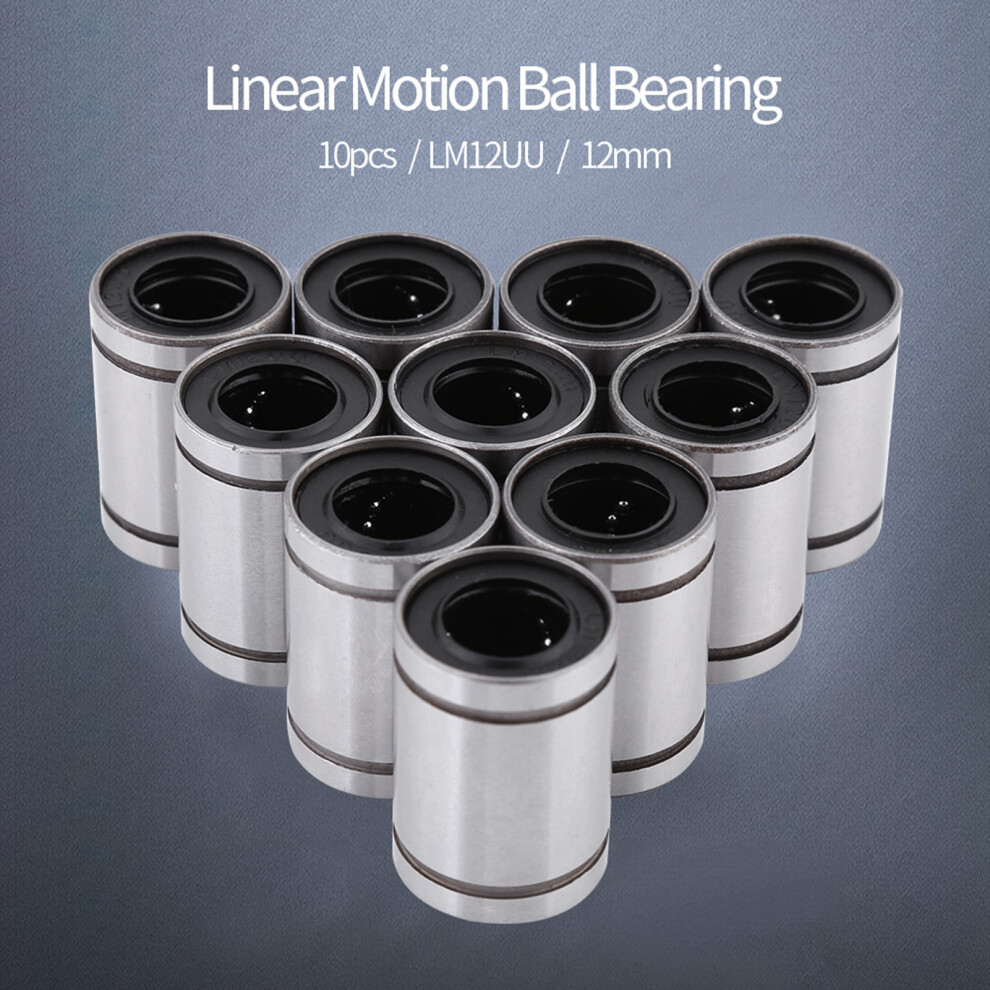 10 Pcs Lm12uu 12Mm Linear Bearings For Rod 12Mm Cnc 3D Printer Use Australia 4001388635606