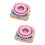 2 Sets 4 In 1 Essential Pompom Makers Fluff Ball Diy Needle Craft Tool 7