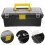 Large Capacity Black Plastic Tool Box with Safe Buckle 8