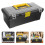 Large Capacity Black Plastic Tool Box with Safe Buckle 10