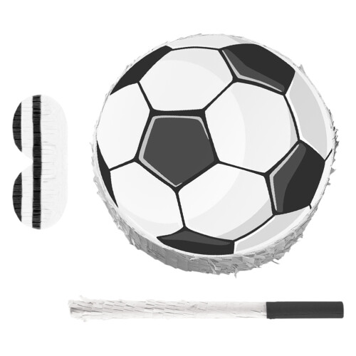 1 Set Fotbollspinata Med Käpp Och Ögonbindel För Barn