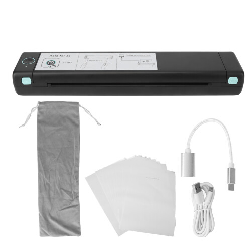 M08F A4 Tattoo Printer 310x66x40 2Ah BlackGreen 2