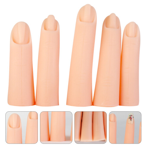 5pcs manicure practice fingers for nail art training (complexion) 2