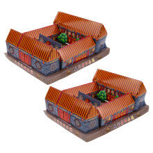 2 Stück 3D Papiermodell Höllenpapierhaus Für Ahnenkult Geisterfest