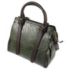 Modische Grün PU Damen Retro Schultertasche Praktisch Und Schön
