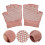 1 Par Skonsamma Halvfinger Vantar Stickat Material Antislip 3