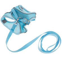 1 Set Hundegeschirr Mit Leine Atmungsaktiv Reflektierend