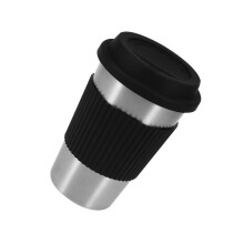 Edelstahl Kaffeebecher Mit Silikon Anti-Verbrühung Und Deckel