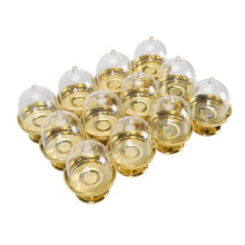 12pcs Clear Mini Cake Plates with Lids, 12cm Plastic Cake Stands
