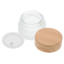 Nagelkunst Glas Cup Met Deksel Hout Pen Reiniging Manicure Tool