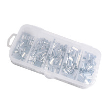 250pcs Aluminum Crimp Sleeves Kit 5 Sizes for Fishing & DIY Projects