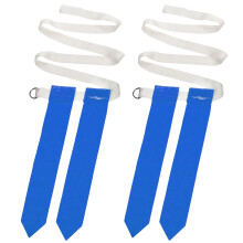 2Pcs Blue American Football Waist Flags Nylon Rugby Training Belts