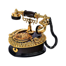 1Szt Czarny ABS Pudełko Na Kolczyki Telefon Muzyczna Dekoracja
