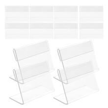 20Stk L Form Schildhalter Tischständer Für Foto Papier Namensschild