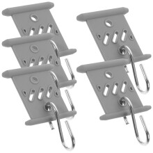 5St Stevige Camper Luifelhangers Grijs Rubber En Metaal
