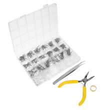 1Set DIY Ohrringhaken Set Aus Eisen Bunte Schmuck Zubehör