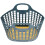 Raindrops Basket For Fruit 1pack Plastic Blue Square Edge Home Use 1