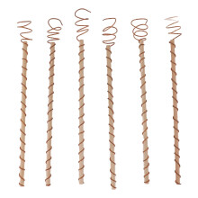 Electroculture Garden Stakes 6Pcs Copper Coil Plant Support with Wooden Frame for Vegetables and Flowers