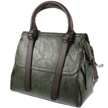 Grün PU Retro Frauen Tasche Stilvolle Schulter Umhänge Tasche