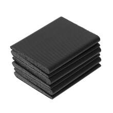 6 Stück Dichtungsstreifen Tür Eckdichtung 5,20x4,10x0,60 cm Schwarz