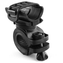 verstellbarer gurt mit 360-grad-halter für led-taschenlampe (schwarz)