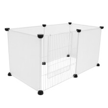 1 Set Hamstergehege Harz Weißes Geländer Kaninchen