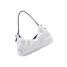 1St Damen Schultertasche Warme Plüsch Umhängetasche
